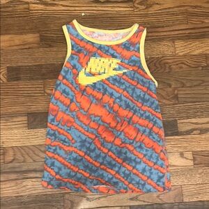 Nike Dynamic Orange and Blue Performance Tank Top